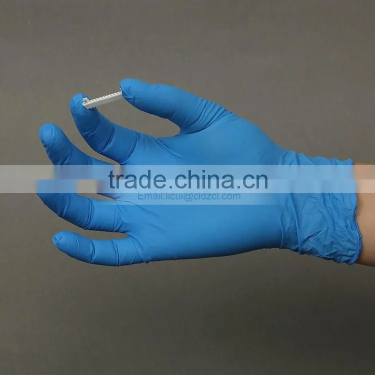 disposable nitrile gloves/nitrile examination gloves/nitrile gloves powder free