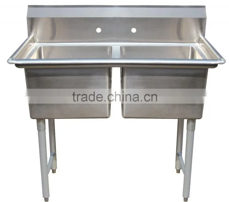 Handmade kitchen stainless steel sink work table