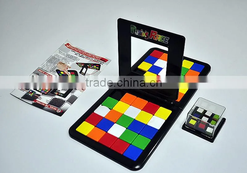 Educational game magic block plastic slide puzzle