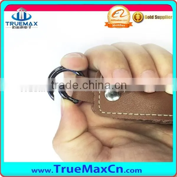 PU Leather Key Chain Type USB Cable For iPhone