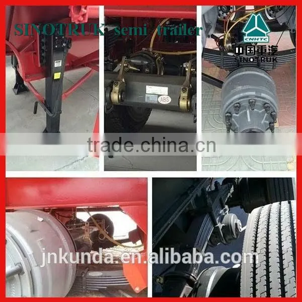 China high quality three axle 40 feet transport flatbed trailer