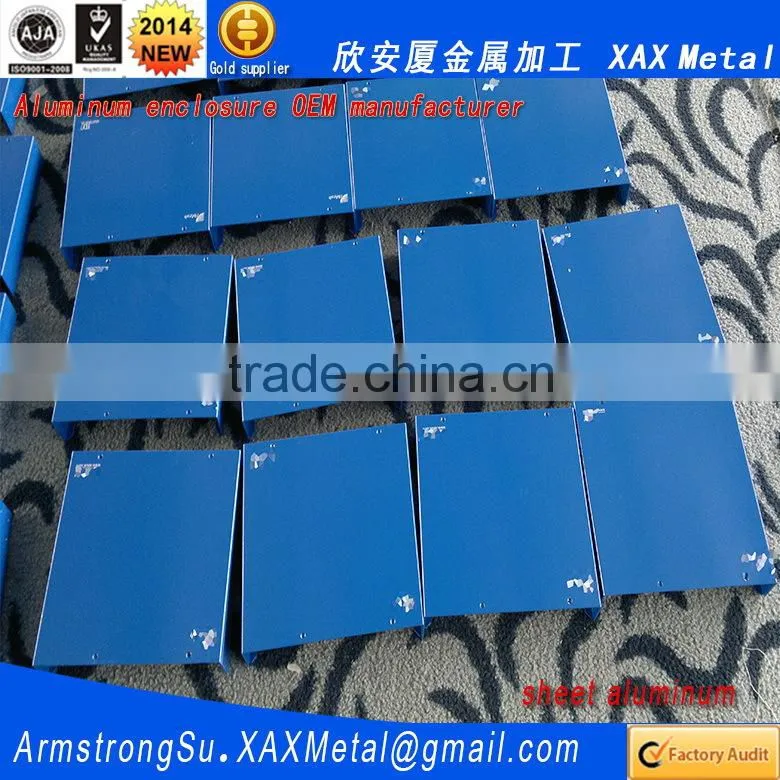 XAX27Alu OEM ODM customized laser cut bend weld plate aluminum network switch case