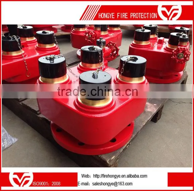 HY008-002-00 DN150 4-Way Breeching Inlet ;Fire hydrant valve; collecting breeching