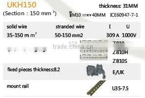 Terminal Blocks/Terminals /Terminal Block connector UKH150