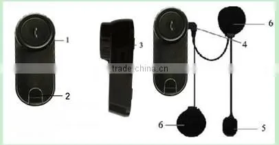 Bluetooth helmet headset motorcycle intercom waterproof, wireless intercom system