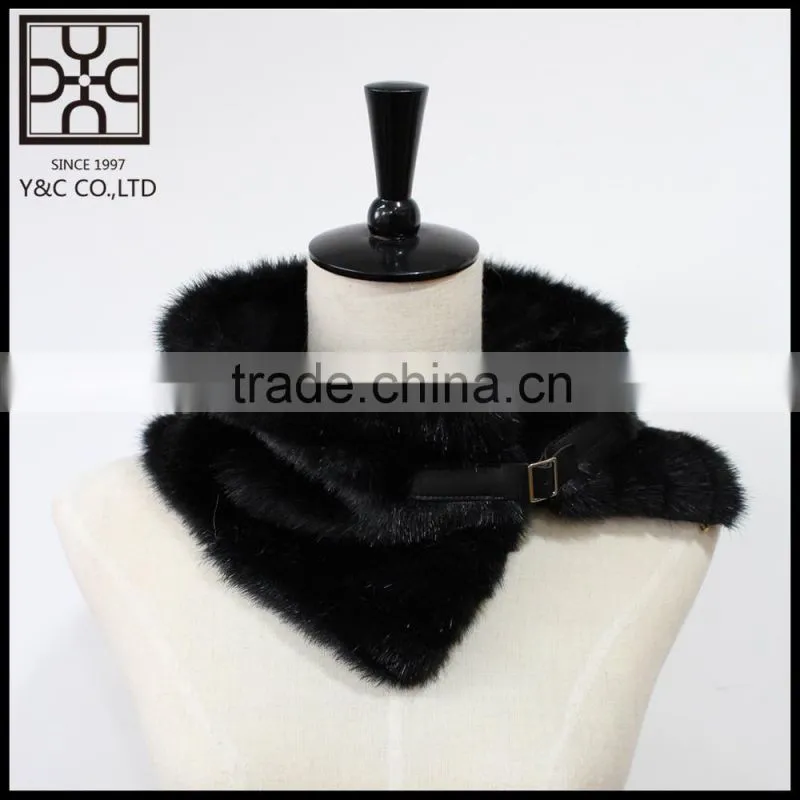 Own Design Fake Fur Scarf with Button