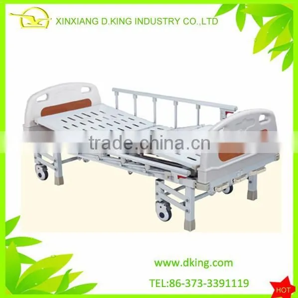 electric folding metal hospital bed with wheels