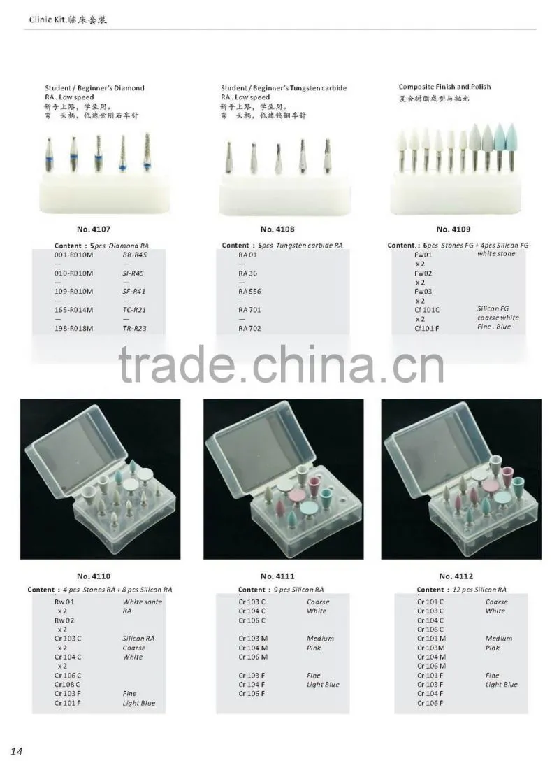 4111 Ceramics/Natural Teeth Polish Clinic Kit Dental Product