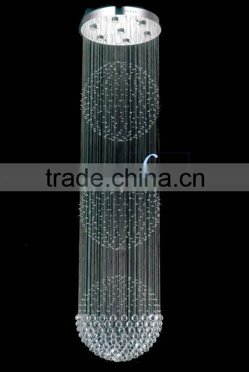 Stainless steel crystal ball chandelier lights
