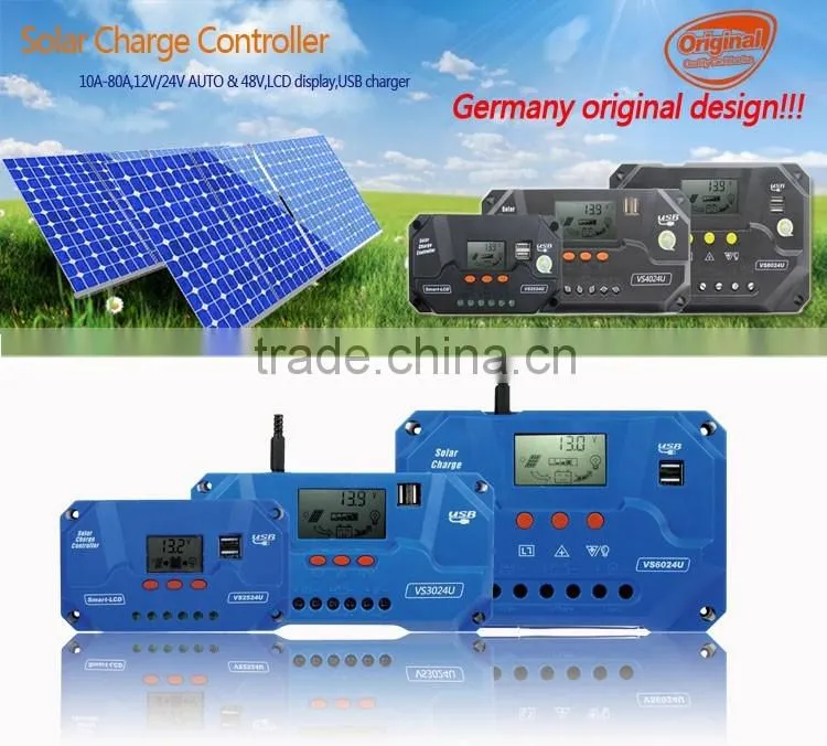 solar charge controllers 12v 25a pwm style with LCD display