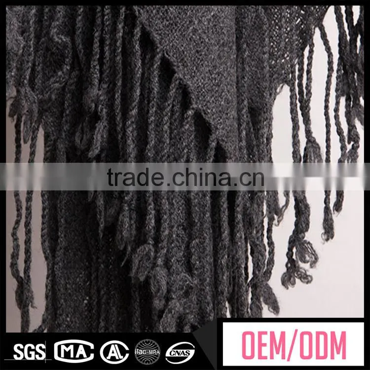 New design beaded shawl, shawl wrapping, grey cashmere shawl