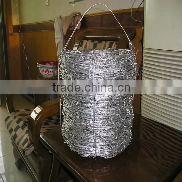 hot dipped galvanized barbed wire 12/14gauge