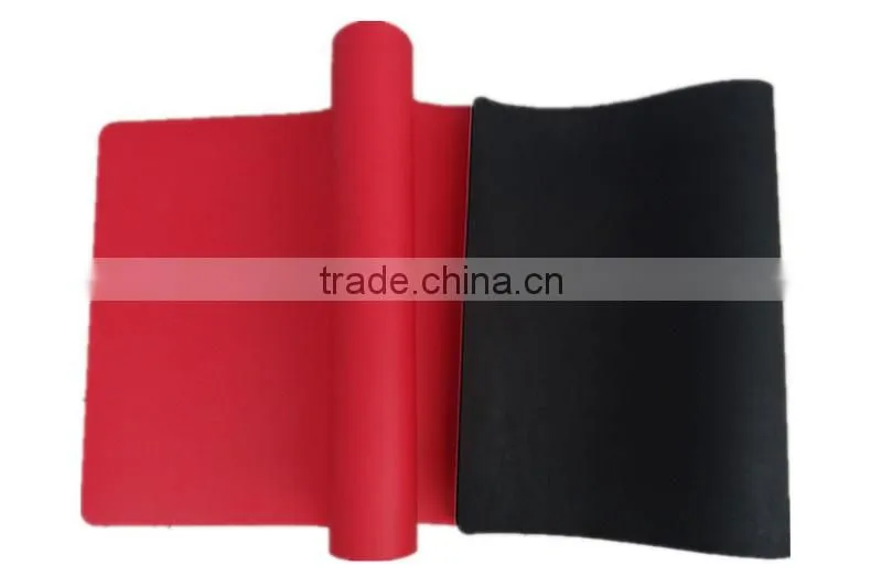 Custom anti slip rubber PU leather yoga mat with logo printing, sweat absorption