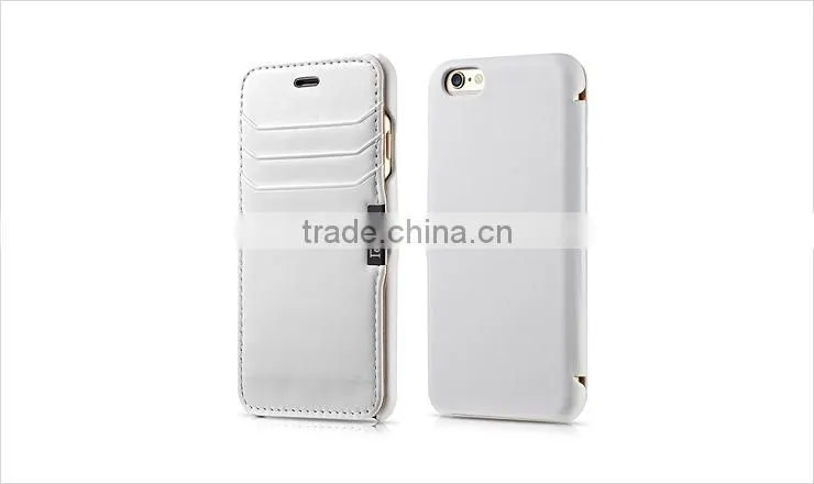 Genuine Leather Wallet Case For Apple iPhone 6 / Plus,Flip Leather Case For iPhone6 With Card Slot