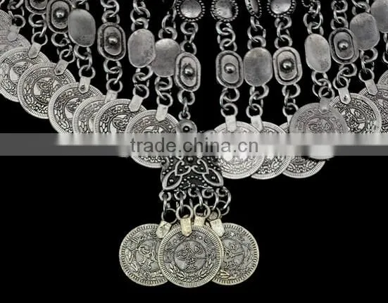 2016 Fashion Women Jewelry Chain Crystal Chunky Statement Bib Vintage Necklace