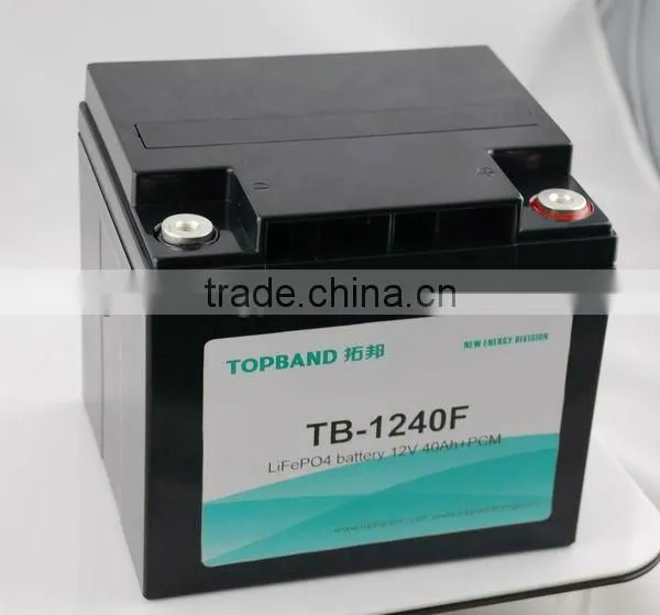 12V 40Ah lithium battery for lamping,solar pannel,ups application.