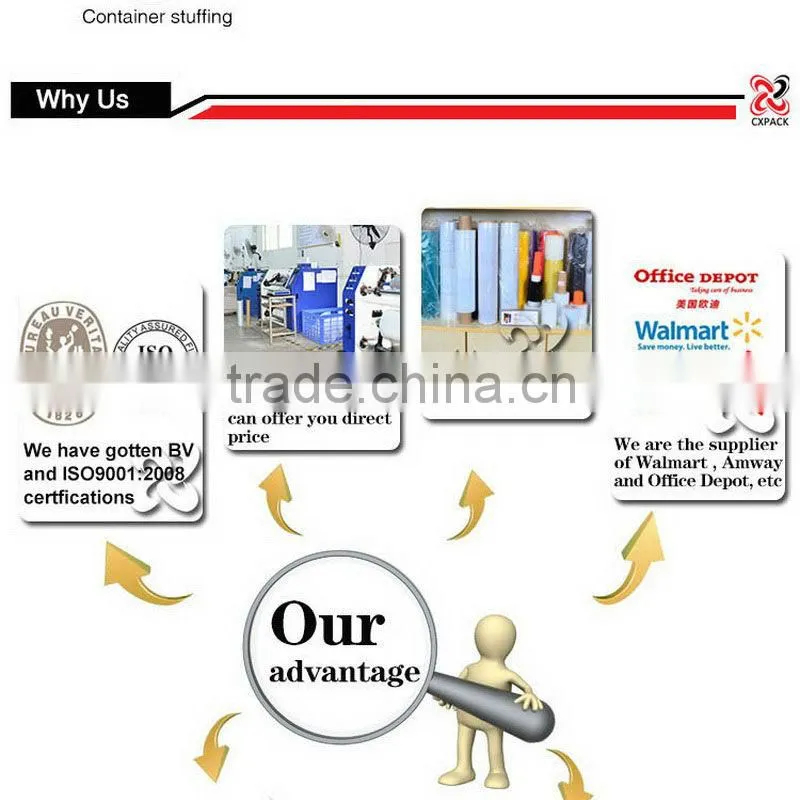 2014HOT SALE black LLDPE Stretch Film / Pallet Wrap Film / high quality strech wrap