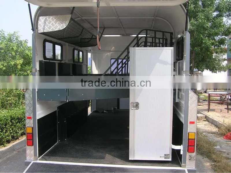 deluxe 3-horse angle trailer