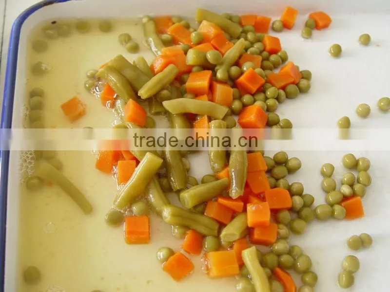 canned mix vegetalbes with green beans