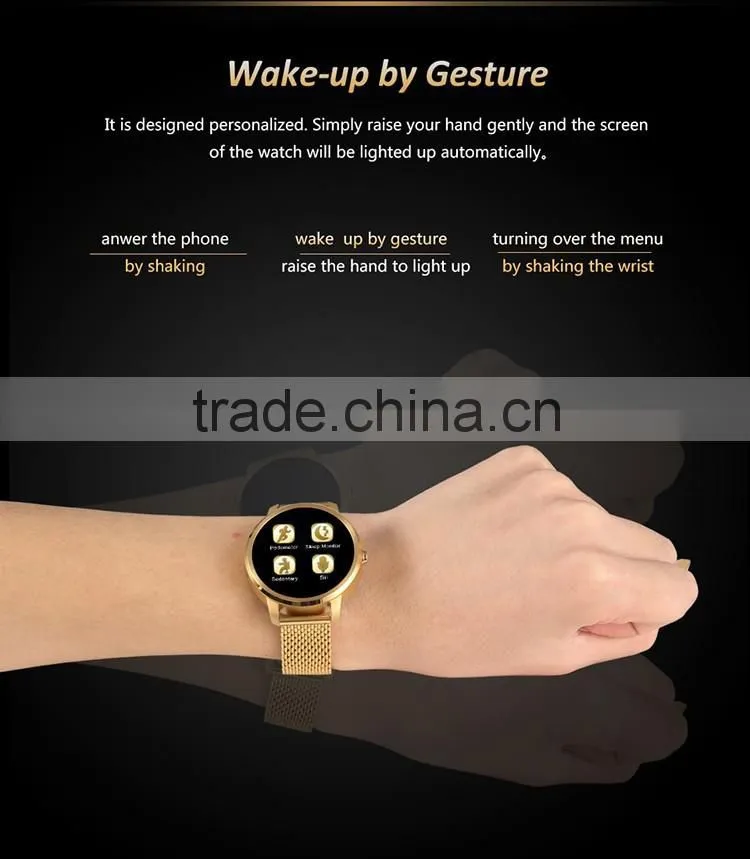 2016 Update V360 Smart Watch V360 1.22 inch 2.0M camera Bluetooth pedometer for android phone smartwatch for All Smartphone