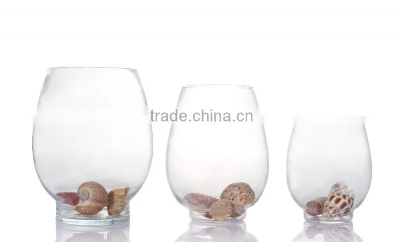 Hot Seller Glass Egg Shaped Fish Bowl