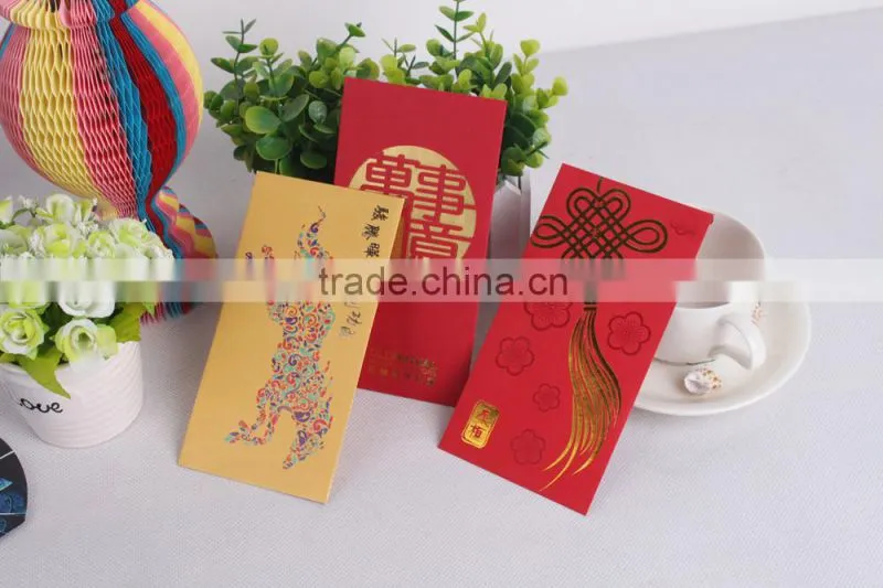 Top quality red packet design cheap money packet printing
