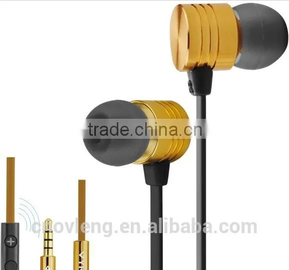 Latest brand vykon super bass sound factory price earphone with online control
