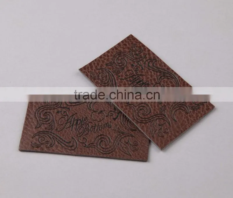 High Quality PU Faux Deobssed Label