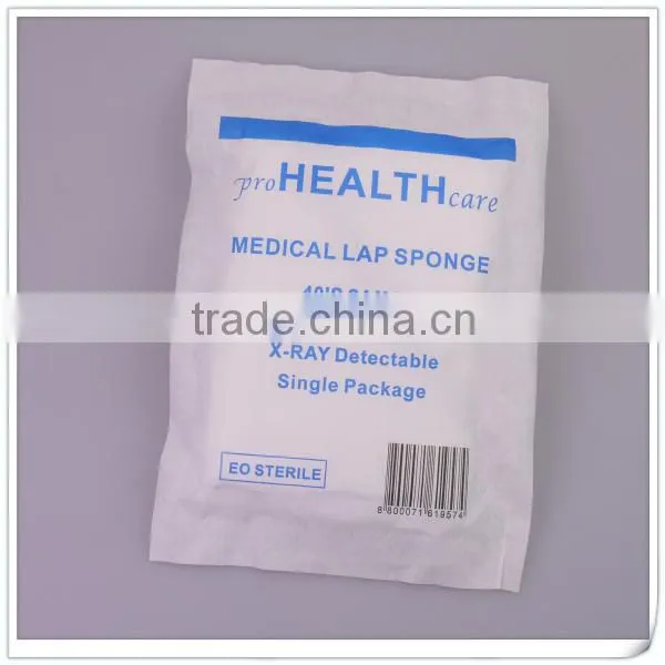 double wrapped x-ray lap sponge