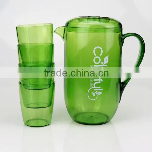 2 L clear jug kettle/Plastic pitcher/water pitcher with 4 cups