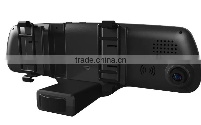 dual lens vehicle car camera dvr video recorder,rearview mirror 2.7 inch car dvr