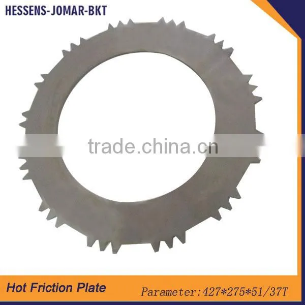 Friction disc plate material for excavator