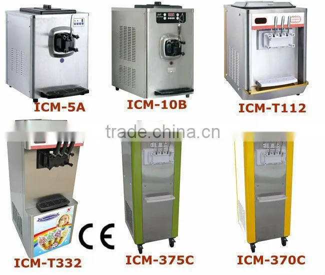 Stainless steel single flavour table ice cream machine ICM-10B