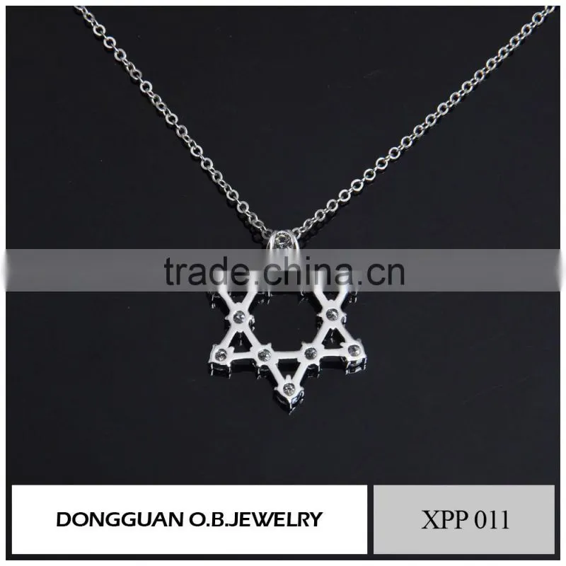Fashion zircon pendant jewelry, handmade jewelry designs brass jewelry pendant with wholesale price