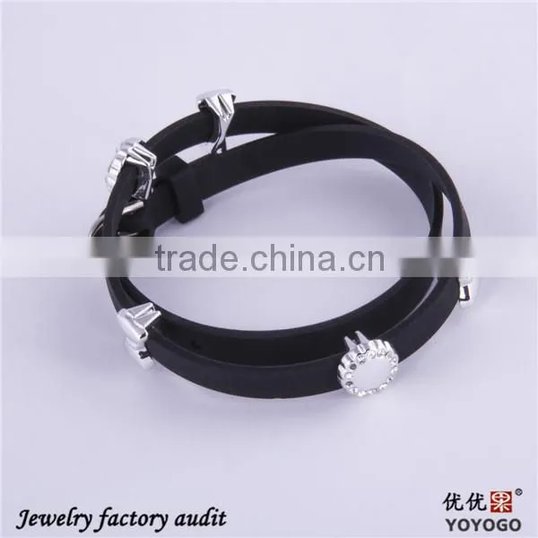 2016 Wholesale Black Girls Friendship Rubber Bracelets