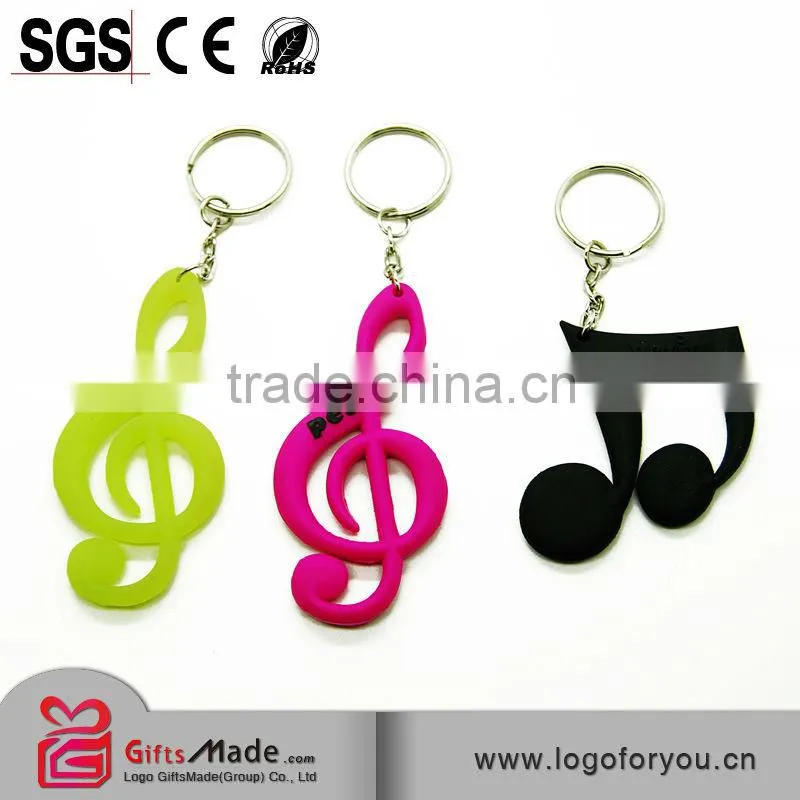 Fashional wholesale custom rubber flag keychain