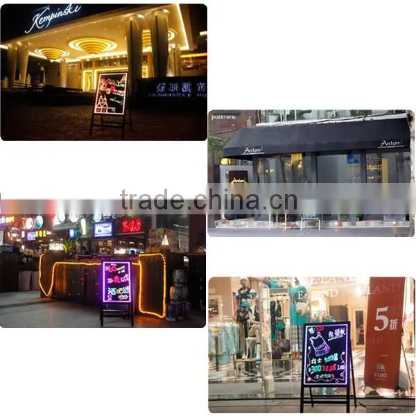 2015 Hot Selling led board for advertising led illuminated writing board