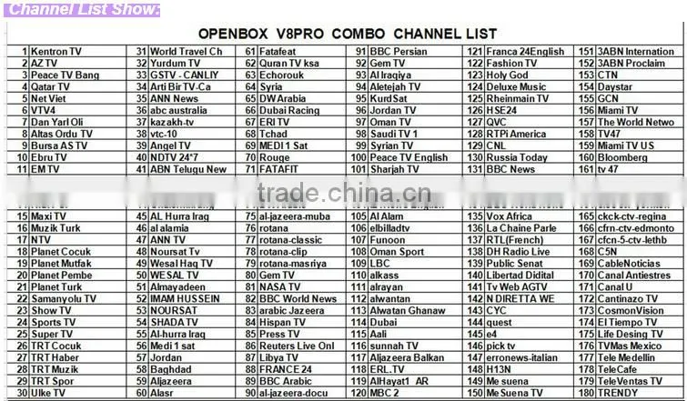 V8 Combo Satellite Receiver V8 Combo