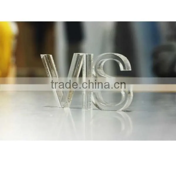 Customized factory price eco-friendly plastic material acrylic laser word