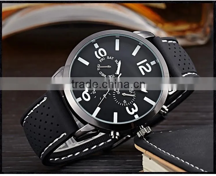 Fashion silicone slap bracelet watch silicon watches men