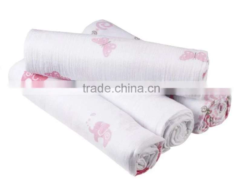 customized pattern baby muslin blanket baby bath towel