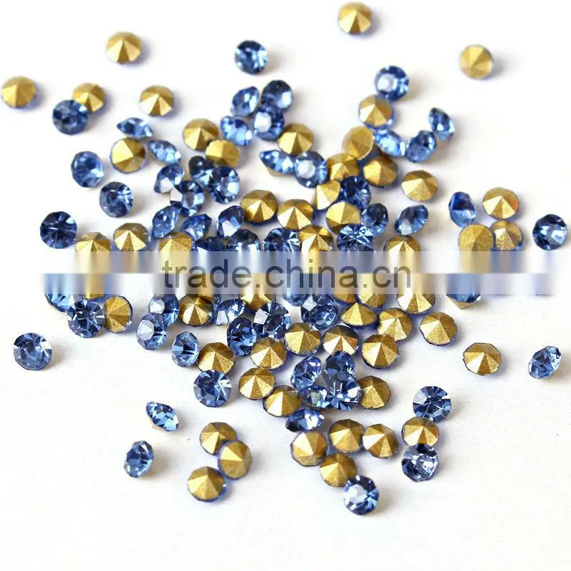 Fashion point back crystal bulk glue on crystal for nail
