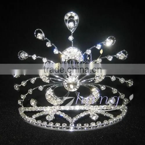 Fashion crown design with comb small tiara