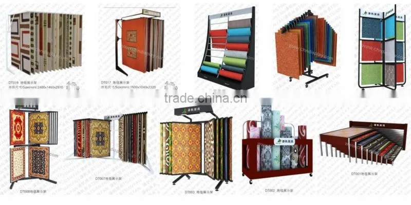 DT040 carpet sample display rack / carpet display rack stand /customized carpet rack