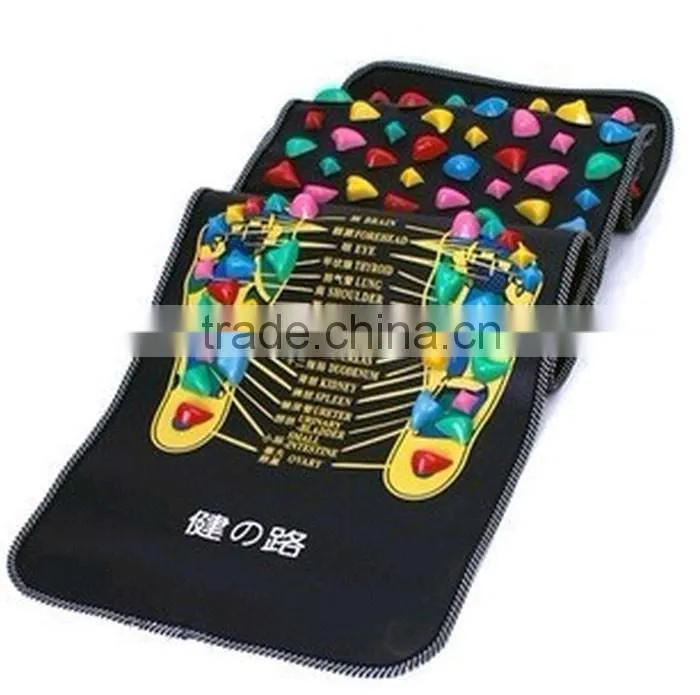 Chinese Reflexology Foot Massage Walk Stone Mat Pad Road Leg Massager Acupressure Health Care