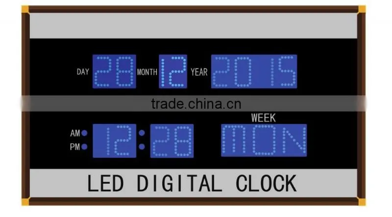 Multi-function led digital wall clock -Factory price