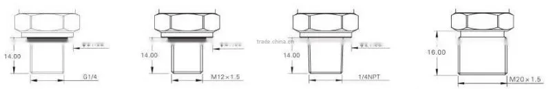 MPT413 ceramic capacitive antiseptic level transducer
