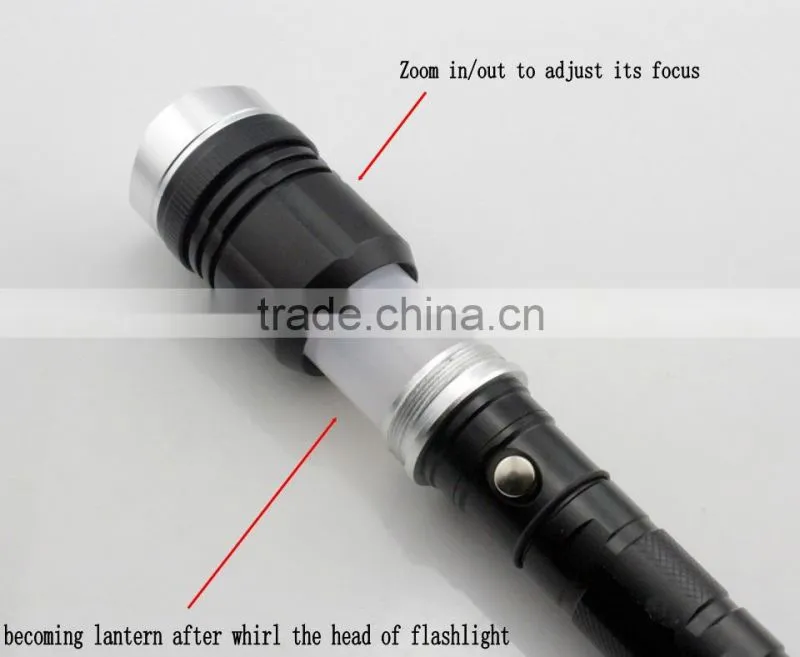 aluminum magnetic rechargeable led flashlight