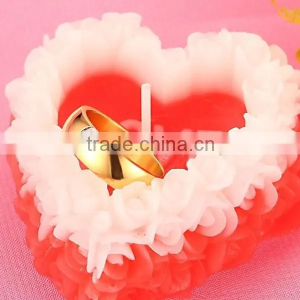 2016 Fashion High Quality Plating Gold Heart Zircon Rings