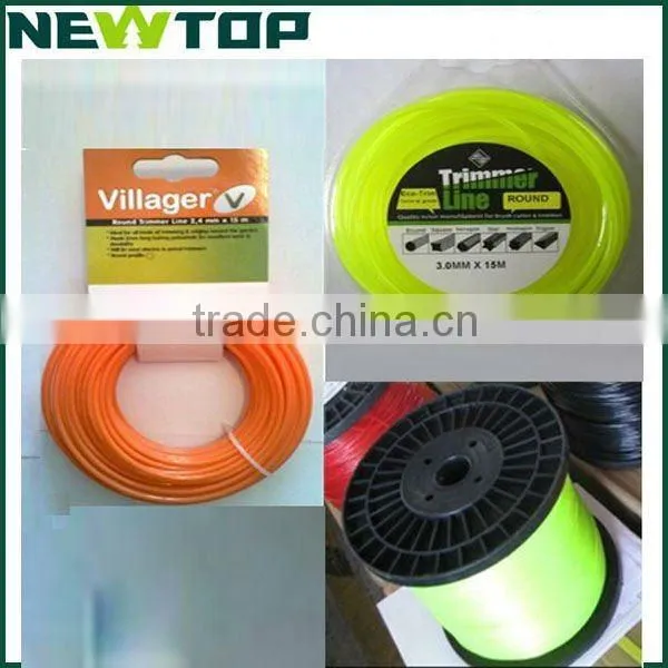1.65 to 3.3mm nylon grass trimmer line for brush cutter